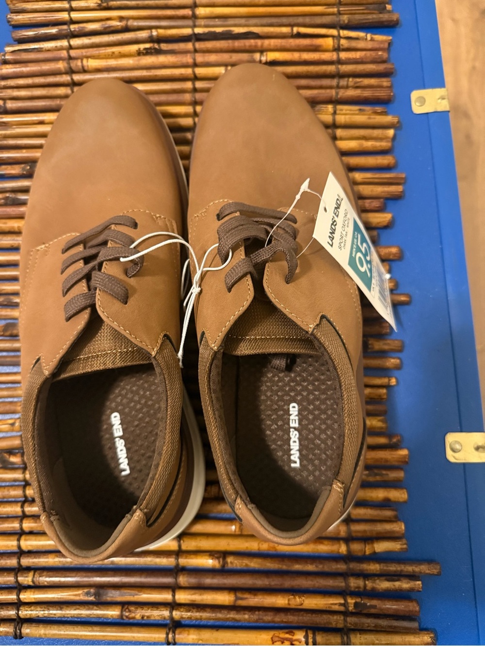 Lands' End Men's Tan Slip-On Casual Sneakers